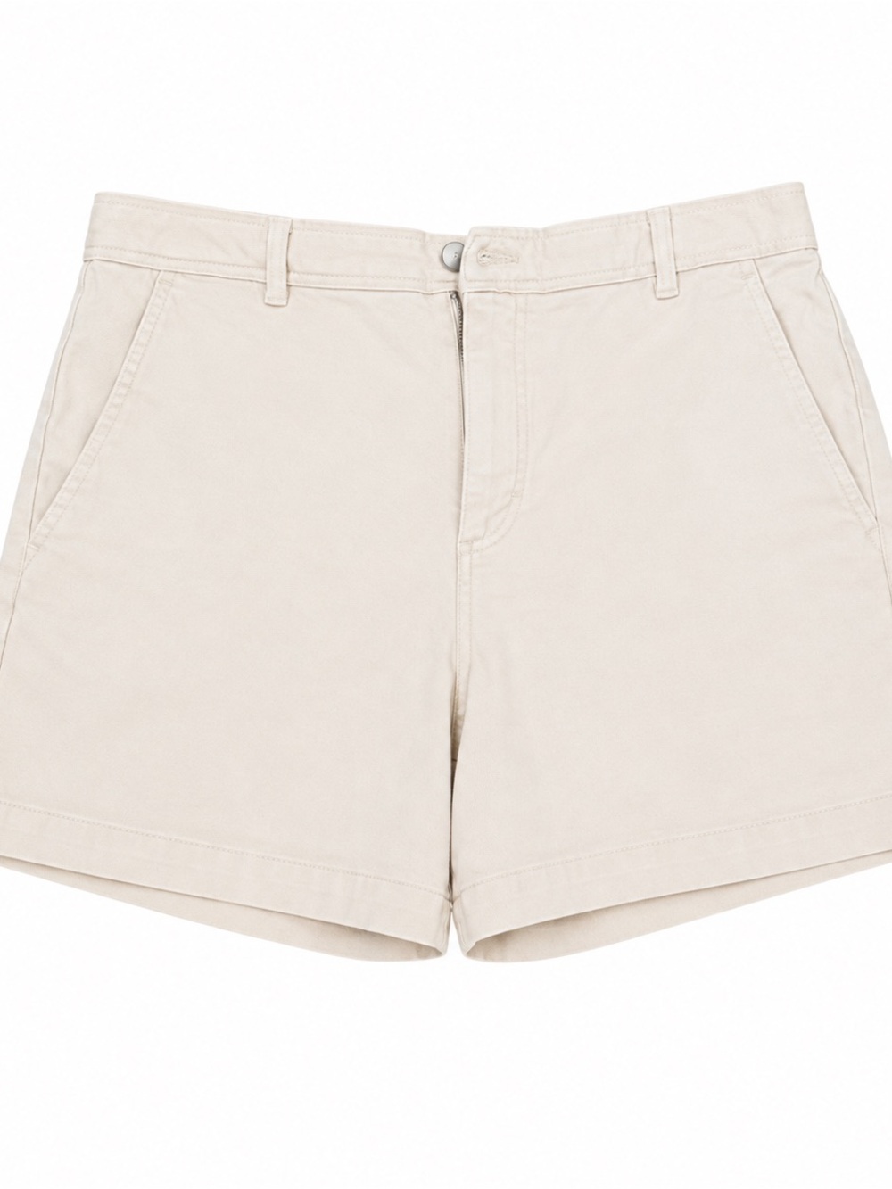 Everlane Women’s High-Rise Shorts in White/Ecru
